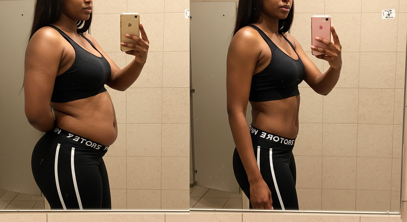 Ifeoma before and after